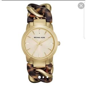 Michael Kors gold tone tortoise women’s watch